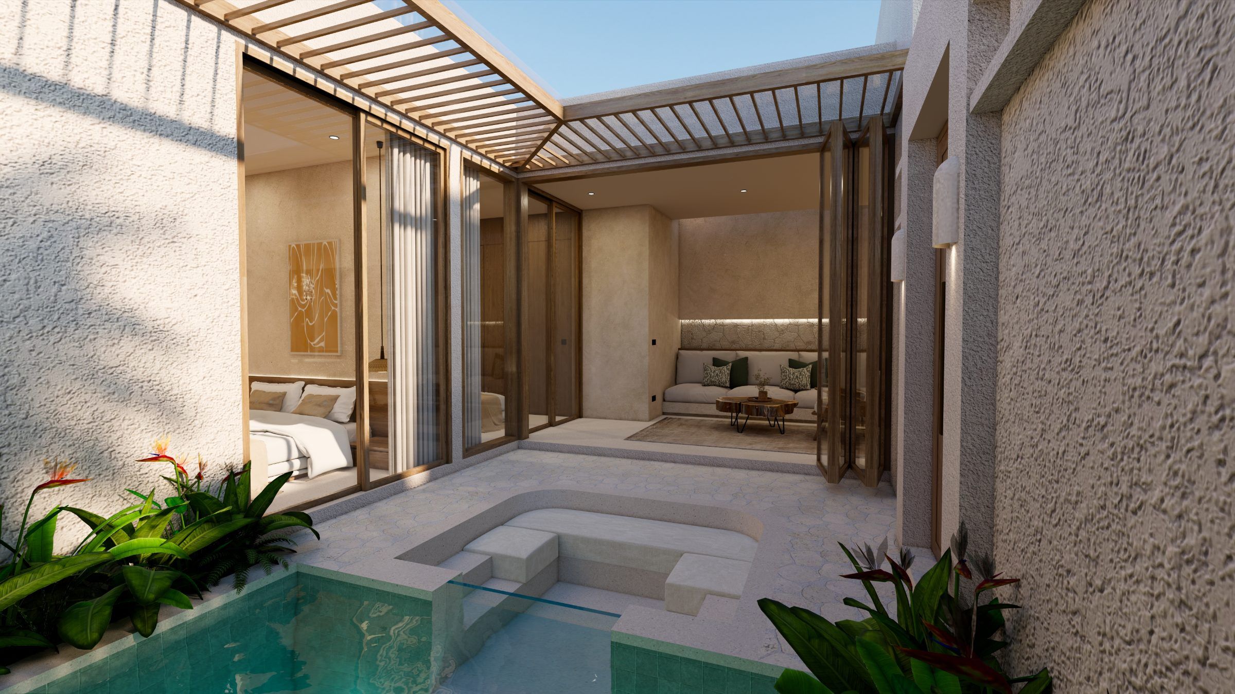 Mediterranean Compact Villa in Uluwatu - Clustered Villa — view 3