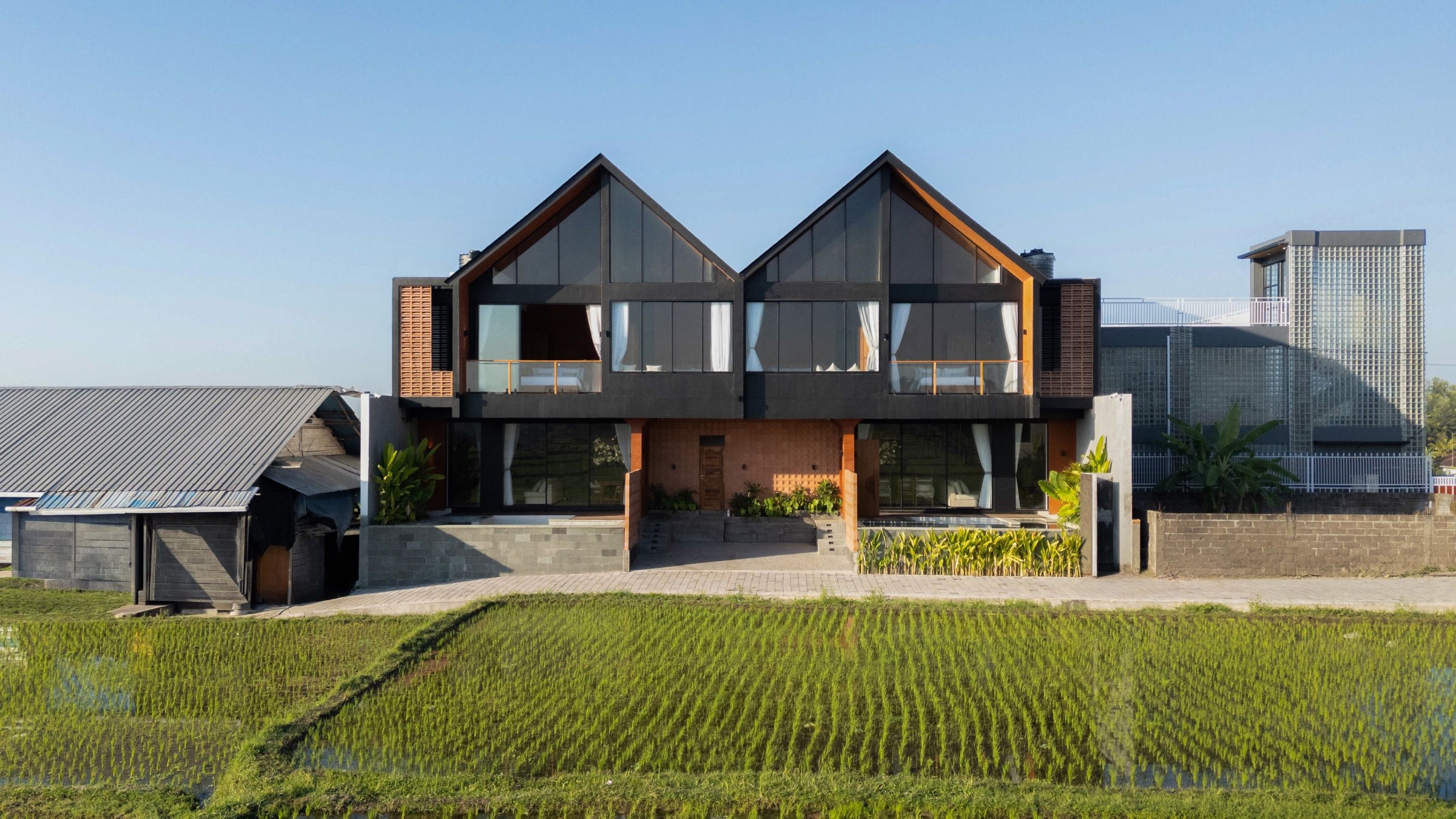Luxury Twin Villas in Ubud with Rice Paddies View — Ubud, Bali