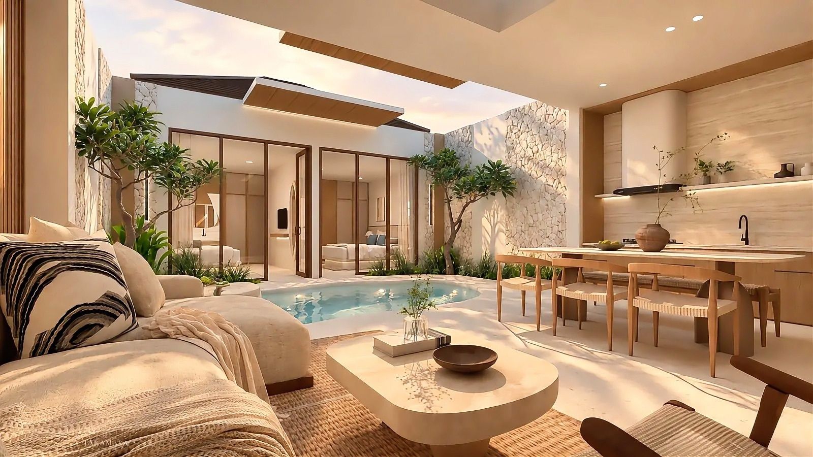 Contemporary 2 Bedroom Villas for Sale in Jimbaran, Bali – Private Pool Villas in South Bali — Bukit, Bali